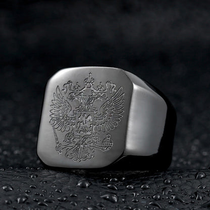 Masonic double-headed eagle ring