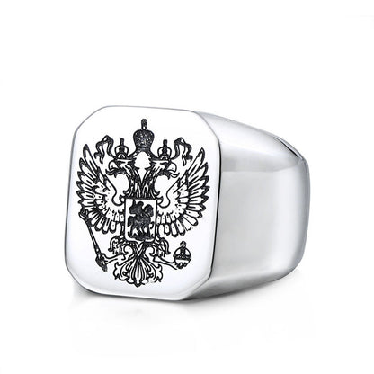 Masonic double-headed eagle ring