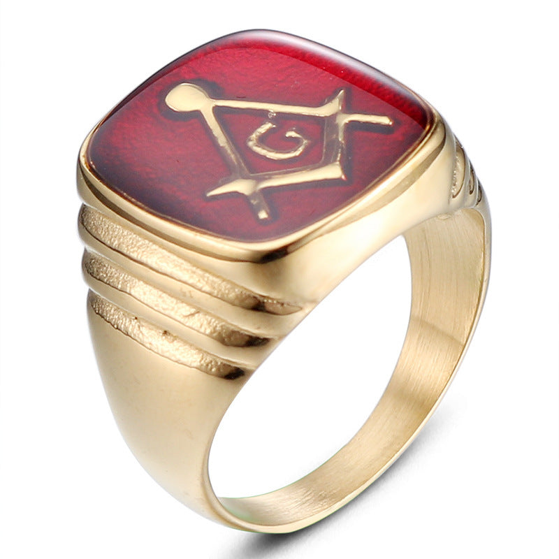 Fashion Epoxy Masonic Ring