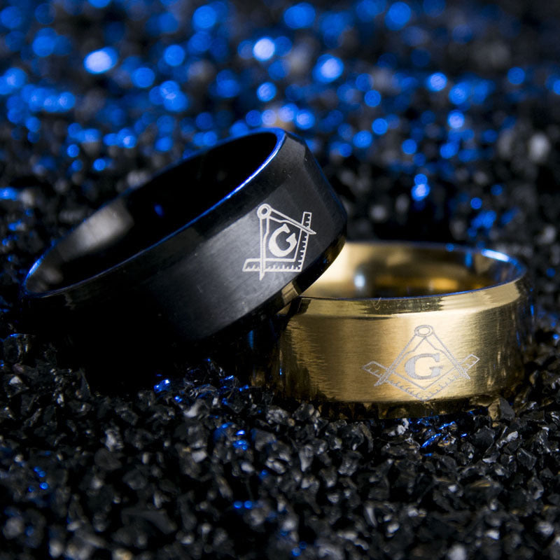 Freemasonry Creative Men's Stainless Steel Ring