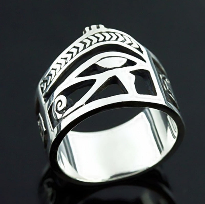 Mysterious Retro Eye Alloy Masonic Ring